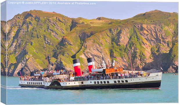  Ps Waverley at Ilfracombe Canvas Print by austin APPLEBY