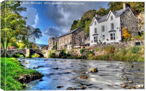 Autumn At Beddgelert  Canvas Print by austin APPLEBY