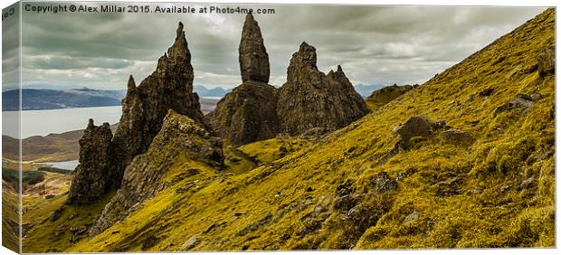 The Old Man of Storr Canvas Print by Alex Millar