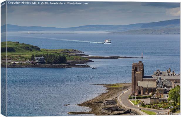  A View From McCaig's Tower Oban Canvas Print by Alex Millar