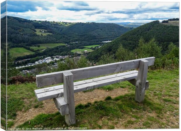 Sit Down and Enjoy the View  Canvas Print by Jane Metters