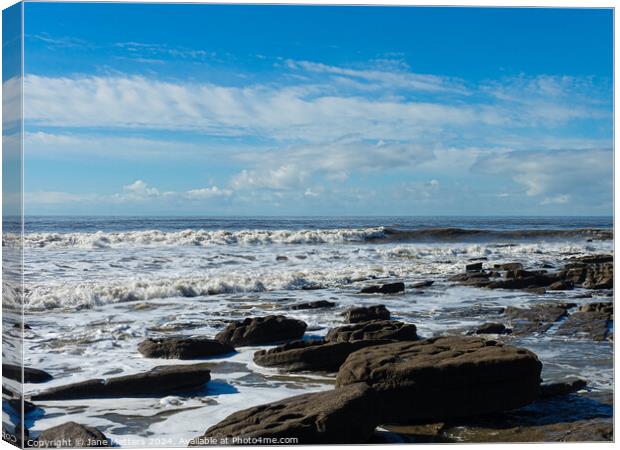 Dunraven Bay Canvas Print by Jane Metters