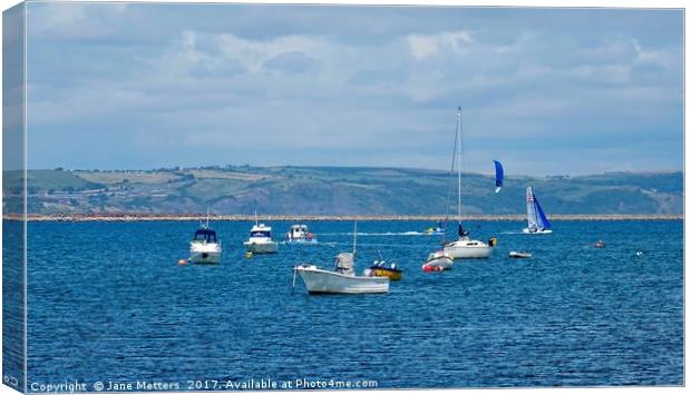 The Isle of Portland Harbour Canvas Print by Jane Metters