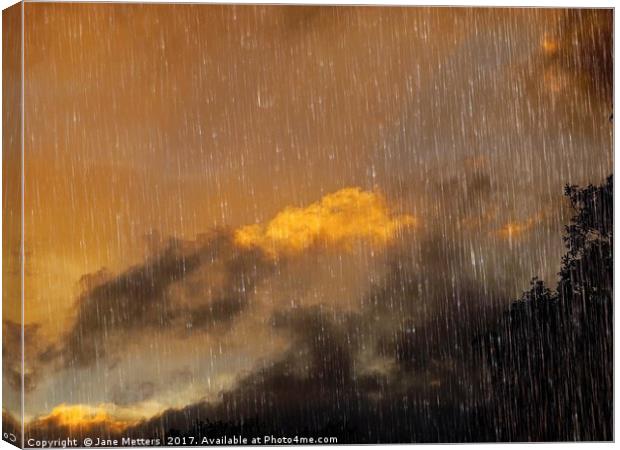     Stormy Skies                            Canvas Print by Jane Metters