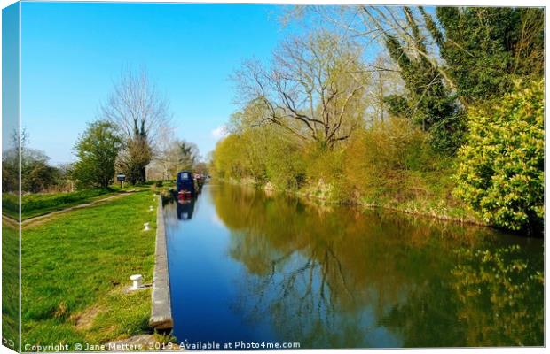 Canal Life Canvas Print by Jane Metters
