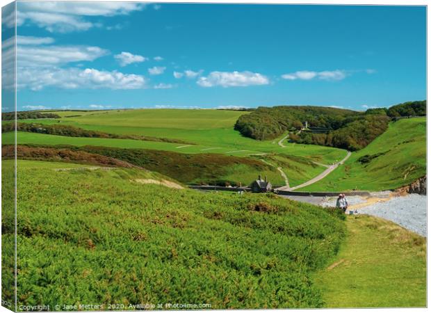 Southerndown Canvas Print by Jane Metters