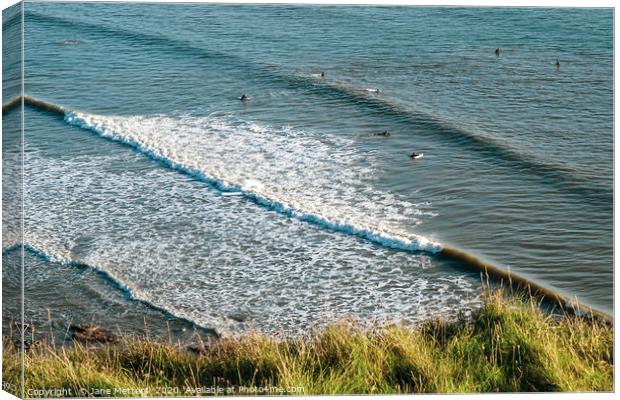 Surfers Canvas Print by Jane Metters