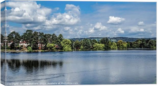 Lake View Canvas Print by Jane Metters