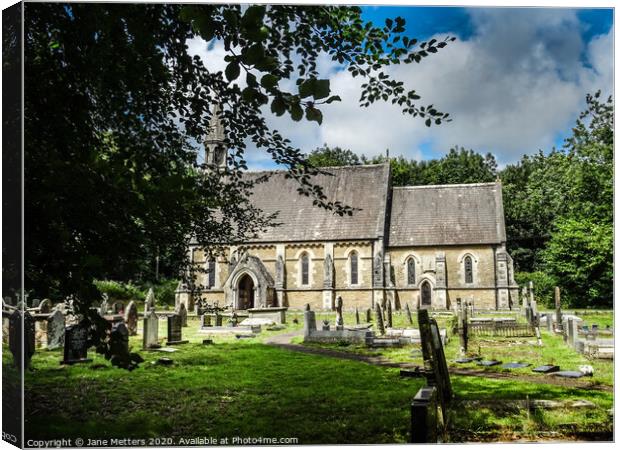 St Teilo Church Canvas Print by Jane Metters