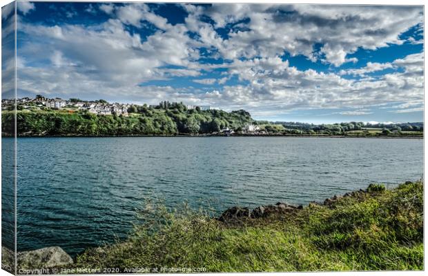 A Cloudy Goodwick Canvas Print by Jane Metters