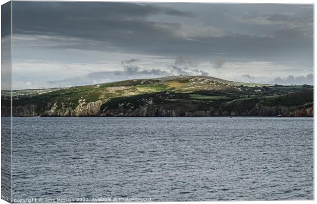 Goodwick Sea View  Canvas Print by Jane Metters