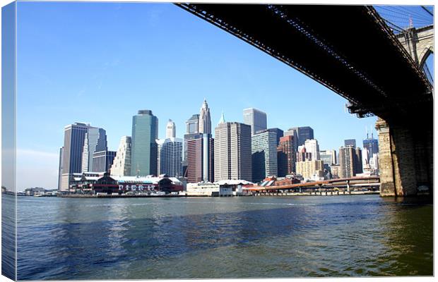 New York from Brooklyn Canvas Print by Megan Winder