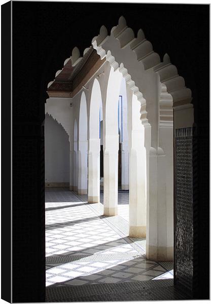 Moroccan Arches Canvas Print by Megan Winder