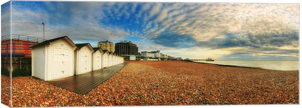 Morning in Eastbourne Canvas Print by Michael Baldwin