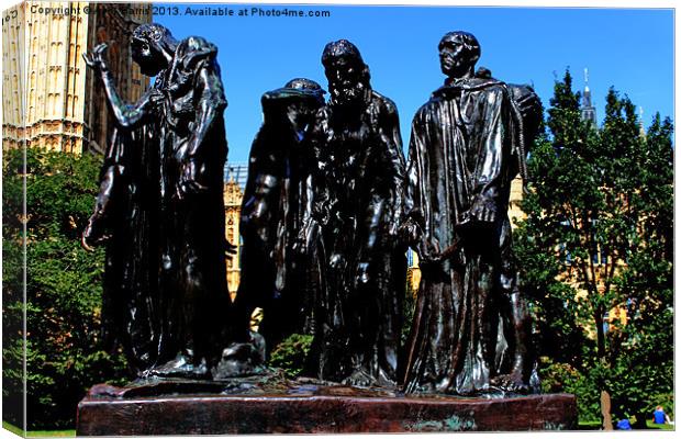 The Burghers of Calais Canvas Print by Avril Harris
