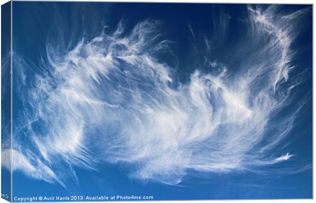 Mystical Cloud Formation Canvas Print by Avril Harris