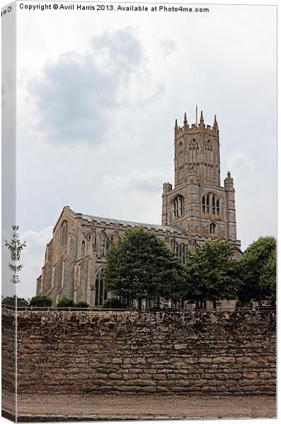 Fotheringhay Church Canvas Print by Avril Harris