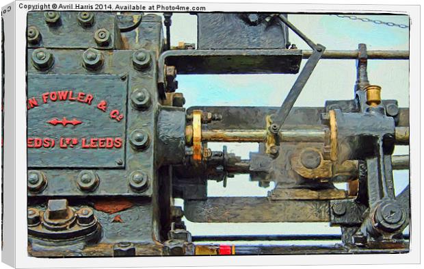 Traction engine close up collection 4 Canvas Print by Avril Harris