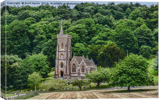 St Etheldreda or St Audries, West Quantoxhead  Canvas Print by Avril Harris