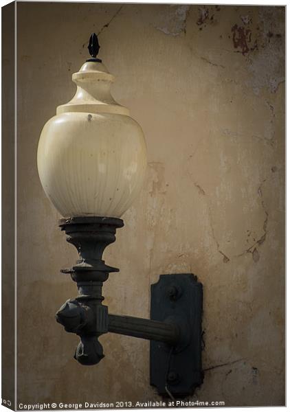Lamp Canvas Print by George Davidson