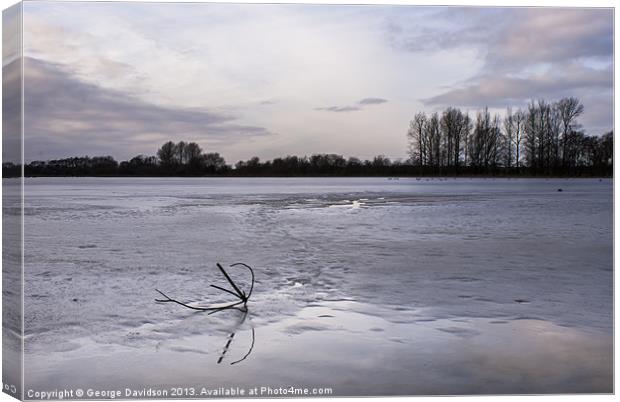 Frozen Waters Canvas Print by George Davidson