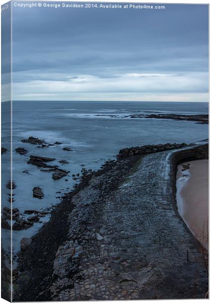 Sea Brick Sand Canvas Print by George Davidson