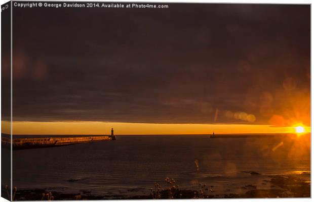 Strip Light Canvas Print by George Davidson