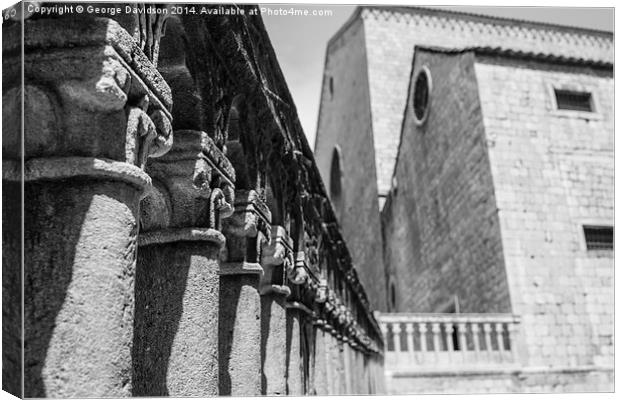  Pillars of History Canvas Print by George Davidson