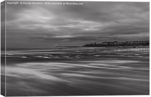 Low Tide Low Sun Canvas Print by George Davidson