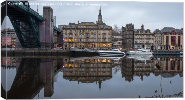 River Tyne 02 Canvas Print by George Davidson