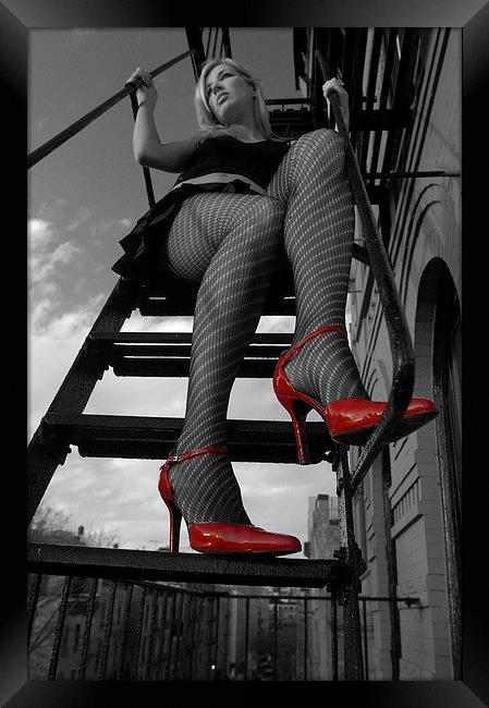Radiant Red Shoes Framed Print by Jonathan Pankhurst