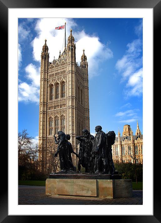 The Burghers of Calais Framed Mounted Print by Jonathan Pankhurst