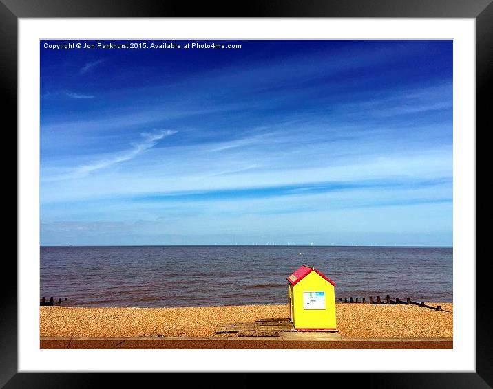 Whitstable Coastline Bliss. Framed Mounted Print by Jonathan Pankhurst