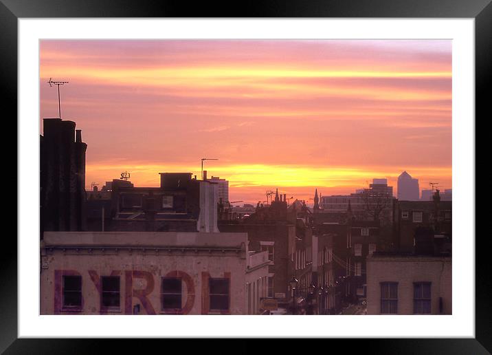 Sunrise over London Framed Mounted Print by Jonathan Pankhurst