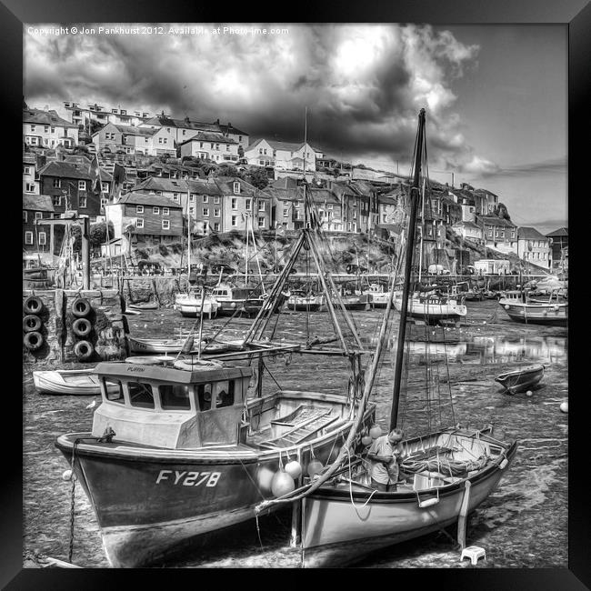 Serene Mevagissey Harbour Framed Print by Jonathan Pankhurst