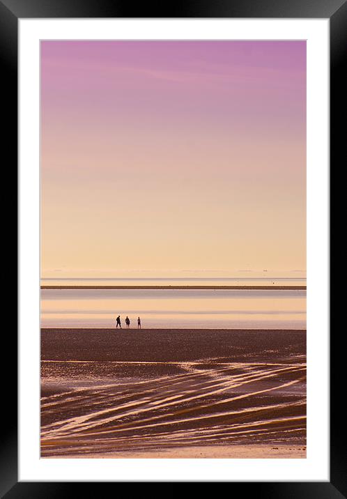Stroll On The Beach Framed Mounted Print by John Dickson