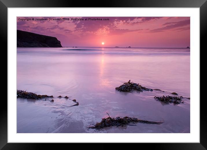 Shades of Pink Framed Mounted Print by Jonathan OConnell