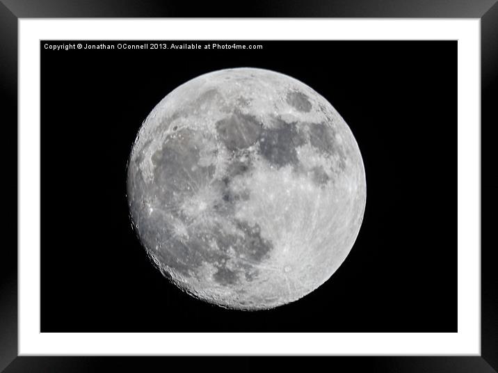 Full Moon Framed Mounted Print by Jonathan OConnell