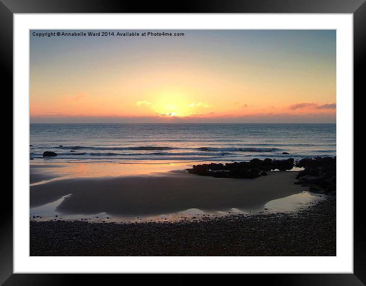 Pastel Sunrise Framed Mounted Print by Annabelle Ward