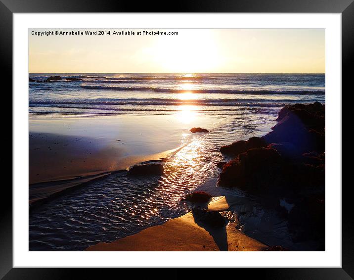 Sunrise Shore Framed Mounted Print by Annabelle Ward