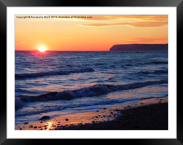 Spring Sunset Framed Mounted Print by Annabelle Ward