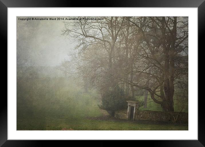 Misty Morning in Wroxall Framed Mounted Print by Annabelle Ward