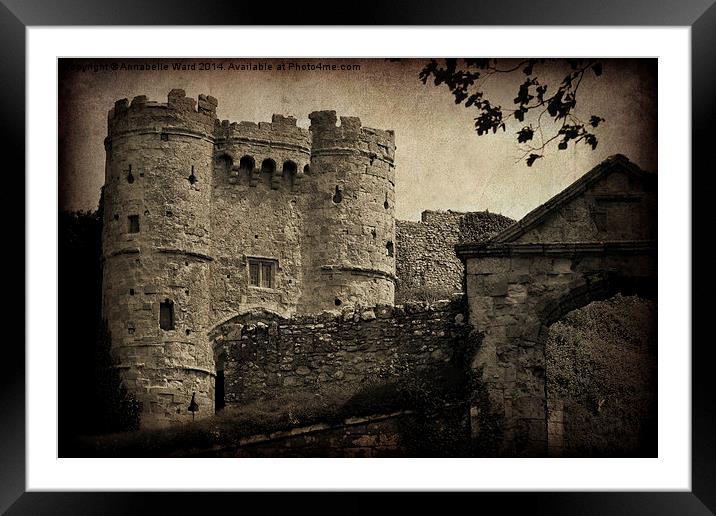Carisbrooke Castle. Framed Mounted Print by Annabelle Ward