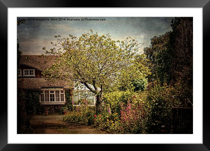 English Country Garden. Framed Mounted Print by Annabelle Ward