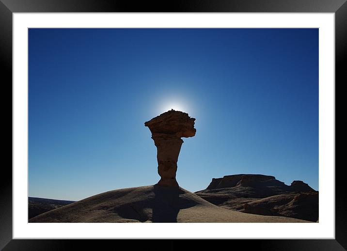 Secret Spire, Utah Framed Mounted Print by Claudio Del Luongo