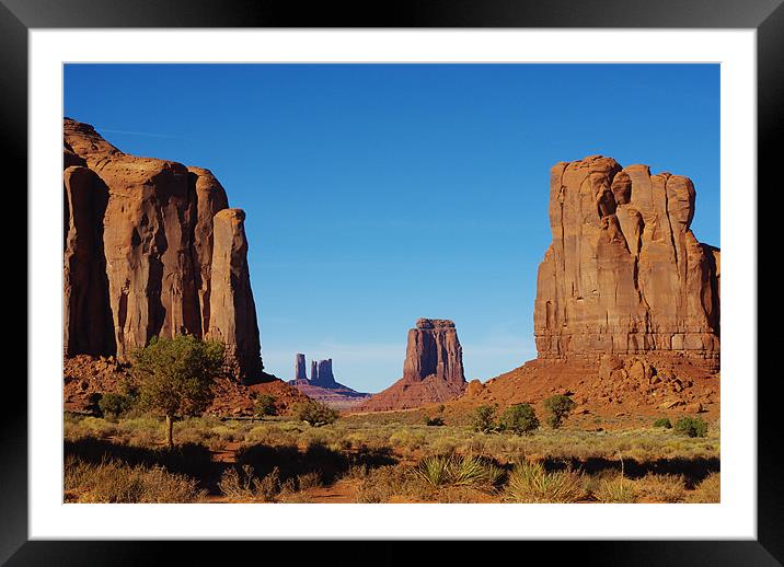 Spectacular Monument Valley, Arizona Framed Mounted Print by Claudio Del Luongo