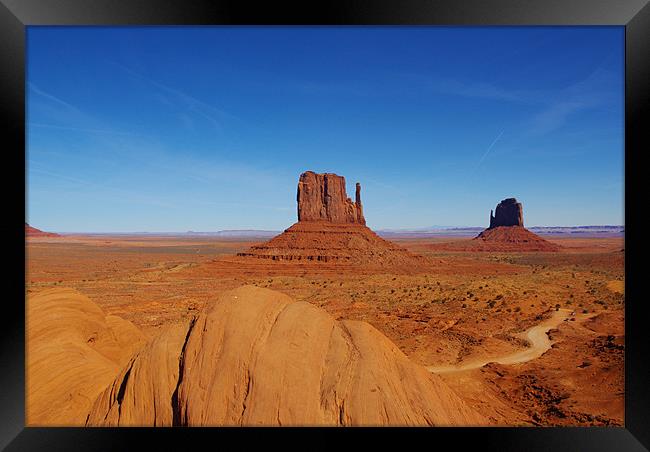 Majestic Monument Valley, Arizona Framed Print by Claudio Del Luongo