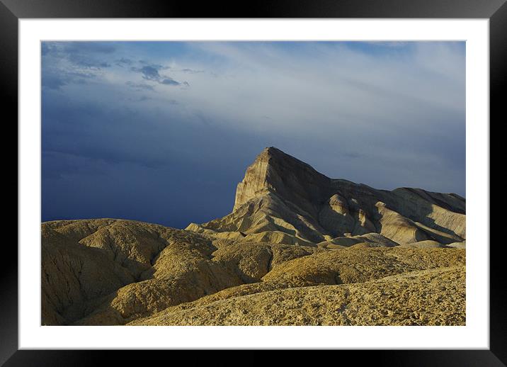 Near Zabriskie Point, Death Valley Framed Mounted Print by Claudio Del Luongo