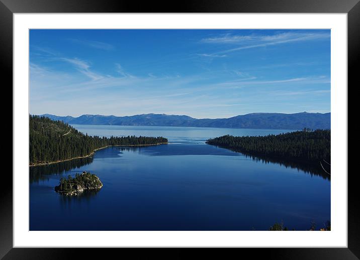 Lake Tahoe, California Framed Mounted Print by Claudio Del Luongo