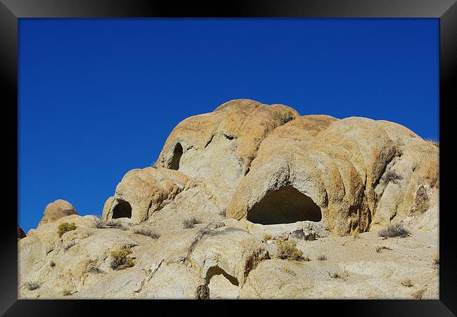 Nature wonders, Alabama Hills, California Framed Print by Claudio Del Luongo